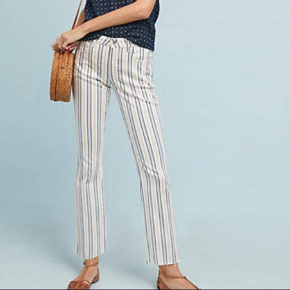 Anthropologie Pilcro and the letterpress Striped High Rise - Picture 1 of 8